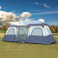 Family Camping Tent for 8-12 People 2-Minute Instant Setup with 2 Room Dividers Waterproof Windproof Ventilated Easy Carry for Outdoor Camping Hiking Picnic