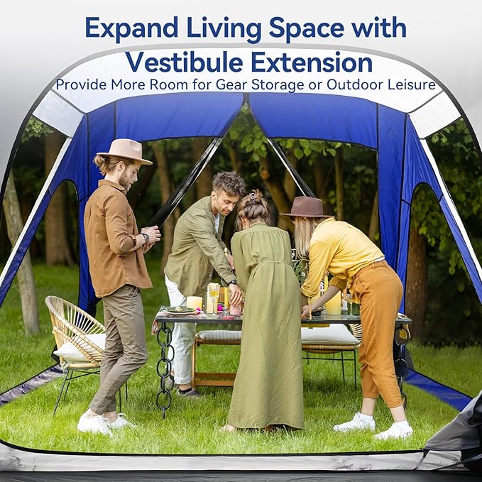 SUV Tent for Camping SUV Camping Tent with Awnings Waterproof Blow Up Tent Easy Setup Car Truck Camping Tent