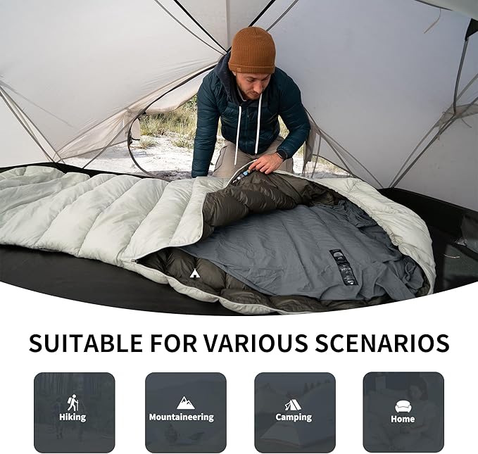 Naturehike 4.5oz Ultralight Washable Sleeping Bag Liner Lightweight Adult Sleep Sack &amp Travel Sheets for Backpacking Hotel Camping Hostels ZY20