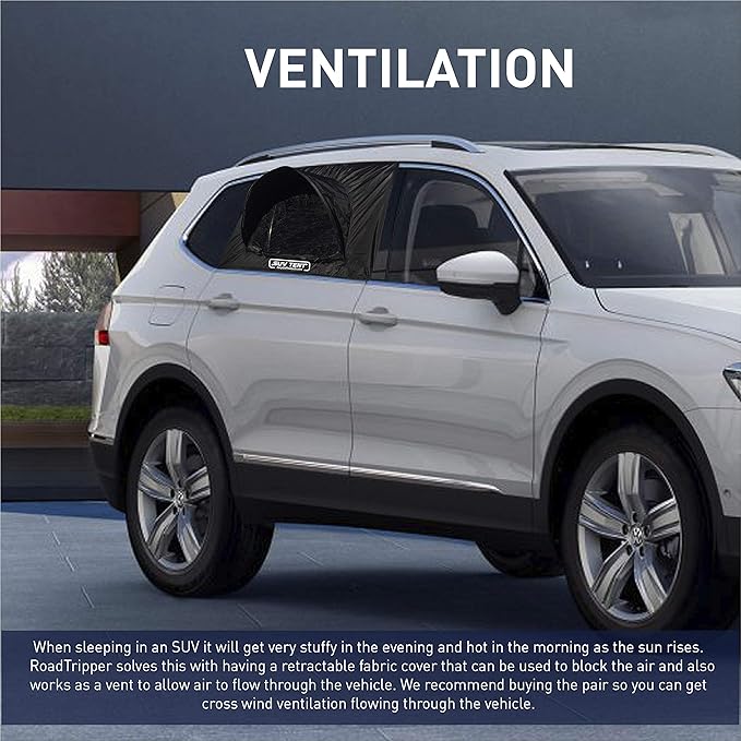 SUV Tent Car Camping Tent Tent Works as Vent Bug Guard and Sun Screen Canopy - Great Car Camping Accessory