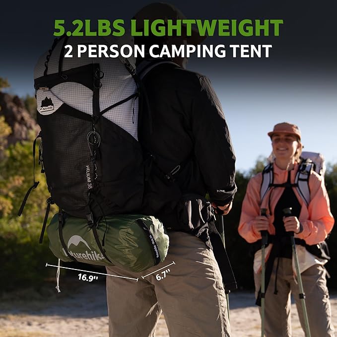 Naturehike Bleik 2-3 Person Camping Tent Waterproof Double Layer Lightweight Backpacking Tents for Camping