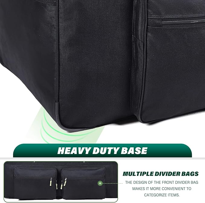 Gilbins Camp 1800 Denier Heavy Duty Soft Trunk With Shoulder Strap (Without Embroidery 52x18x20 18720 Cu. Inch.)