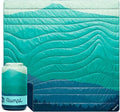 Rumpl Original Puffy 2-Person Blanket for Camping and Outdoors Seascape Ridge Mountains