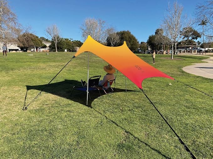 Neso Sidelines 1 Sports Tent - Lightweight and Portable Sun Shelter and Shade Tent for Outdoor Activities - Patented Reinforced Corners - UPF 50+ Sun Protection - 5.5 ft Tall 7 x 4.5 ft