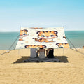 Cute Tiger Funny Camping Sun Shelter Beach Tent Portable Beach Sun Shade Outdoor Canopy for Camping Trips Fishing Picnic