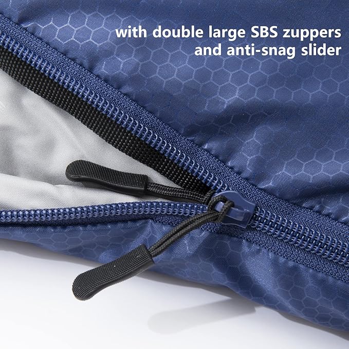 BISINNA XXL Sleeping Bag(90.55x39.37) for Big and Tall Adults3-4 Seasons Plus Size Warm and Comfortable Waterproof Lightweight Sleeping Bag Great for Camping Backpacking Hiking Indoor &amp Outdoor
