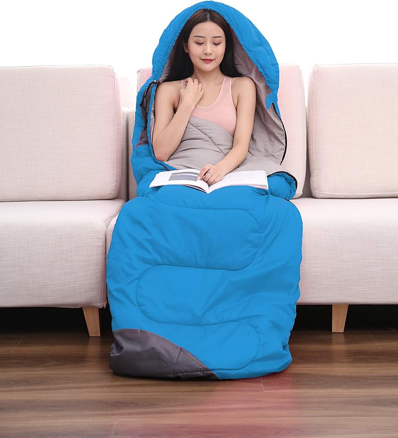 tuphen- Sleeping Bags for Adults Kids Boys Girls Backpacking Hiking Camping Microfiber Liner Cold Warm Weather 4 Seasons Indoor Outdoor Use Lightweight &amp Waterproof