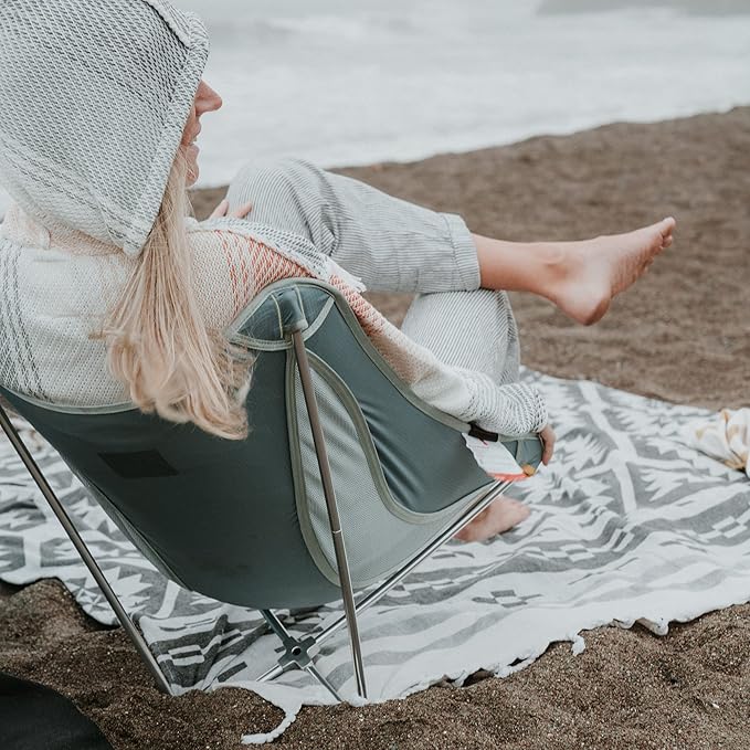 GRAND TRUNK Alite Monarch Chair | Ultra-Lightweight Portable Rocking Camping Chair 1.3 lbs Aluminum Frame Compact Folding Backpacking Chair for Hiking &amp Beach | Clay Red