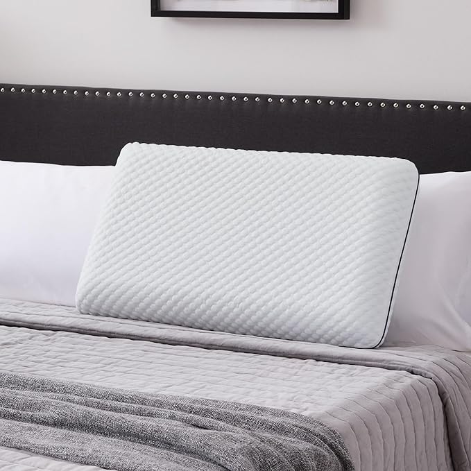 Weekender Gel Memory Foam Pillow - King Size - 1-Pack - Medium Firm Feel - Neck and Shoulder Support - Side &amp Back Sleepers - Home Hotel &amp Hospital Essentials - CertiPur Certified