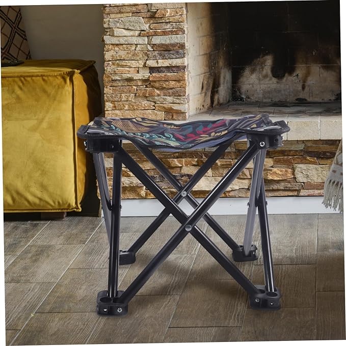Multi-Functional Folding Stool Small Camping Bench Oxford Easy to Fold for Outdoor Camping Fishing