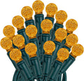 Novelty Lights 25FT 50 LED G12 Christmas String Lights Tree Lights Indoor Outdoor Commercial Grade LED Mini Light Set with 40000 Hours Rating Christmas Lights Christmas Tree Lights Orange