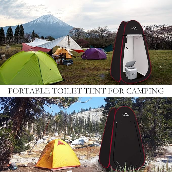 Your Choice 3.9x3.9x6.9FT Pop Up Privacy Tent Large Portable Camping Changing Room with 2 Storage Pockets &amp 4 Sandbags Outdoor Shower &amp Toilet Shelter for Beach RV Camping &amp Hiking