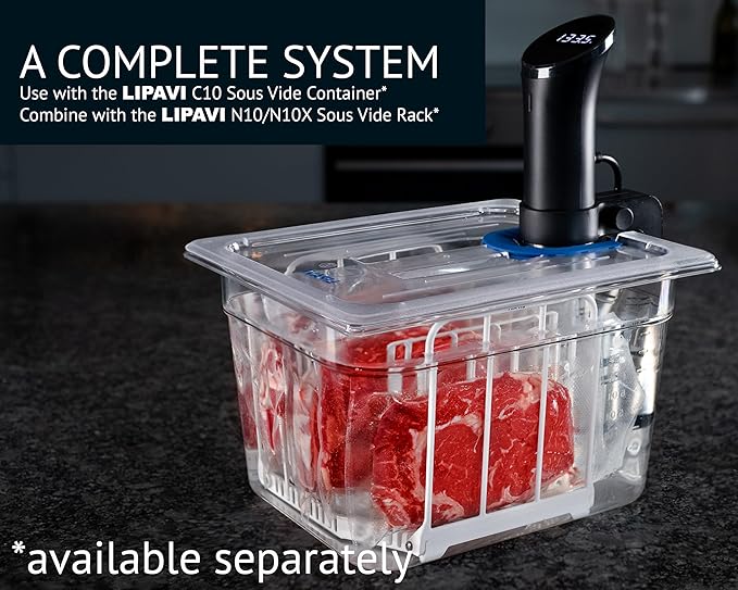 LIPAVI - Universal Sous Vide Lid for LIPAVI C10 Container - fits Anova Joule and more