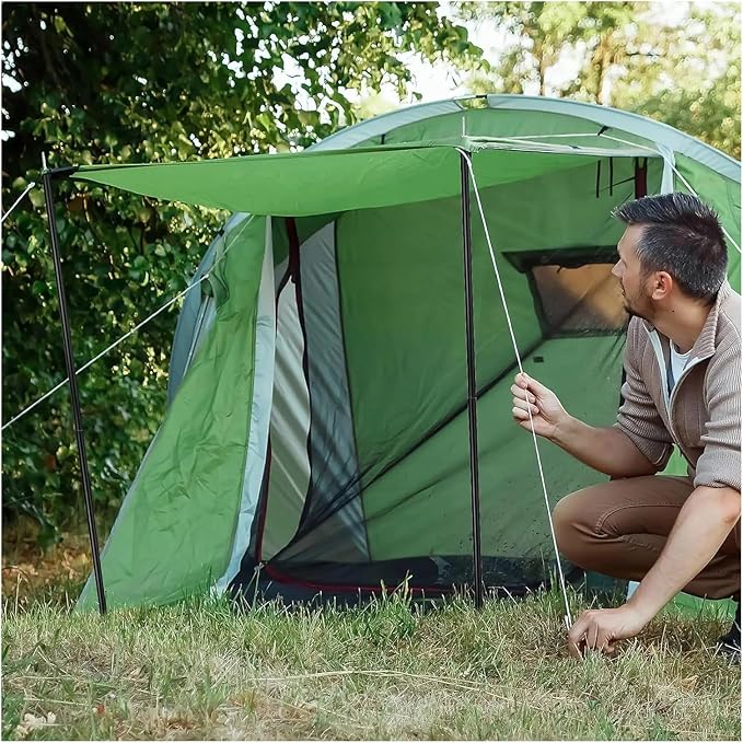 Telescopic Tarp Pole Adjustable Tent Poles Aluminium Alloy Tent Rod Lightweight Rods Camping Awning Shelter Canopy