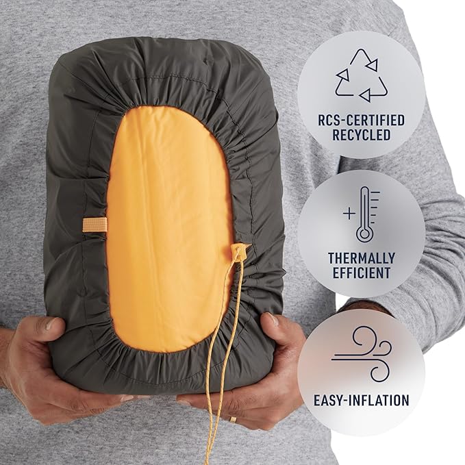 Sea to Summit Pursuit Plus Extra-Thick Self-Inflating Sleeping Mat for Camping and Backpacking Tapered - Large (78 x 25 x 3 inches)
