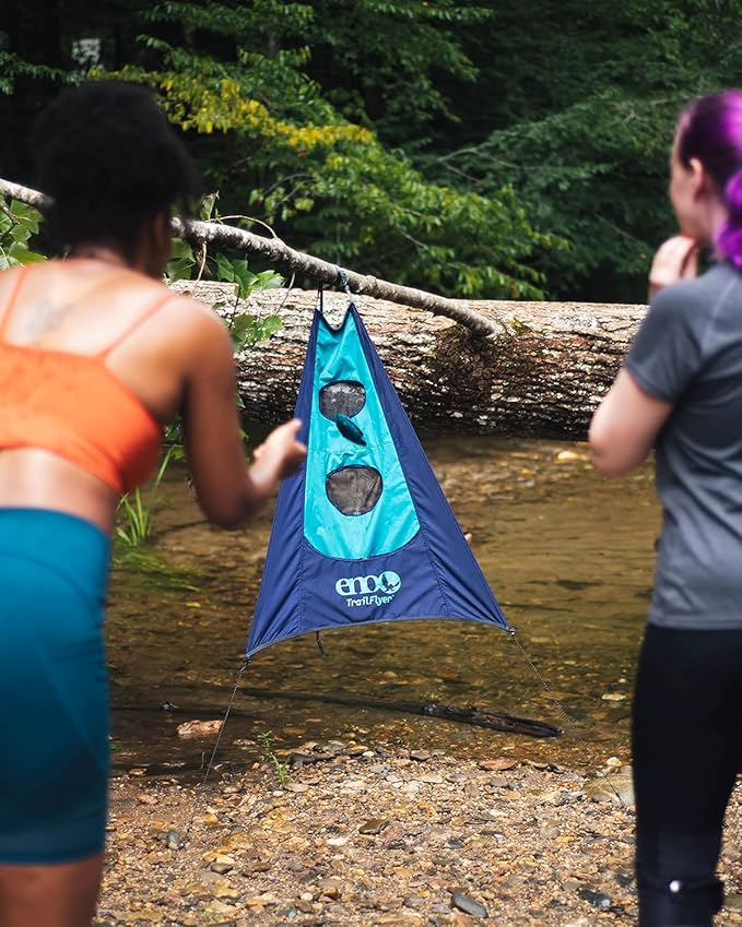 ENO - TrailFlyer Outdoor Game - Outdoor Accessories for Hiking Camping Beach and Festivals - Navy/Seafoam
