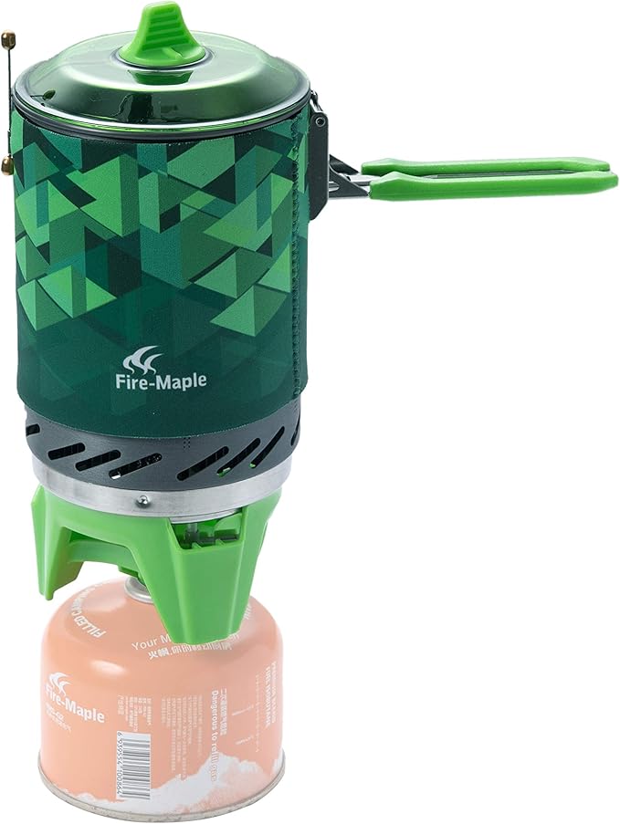Fire-Maple Fixed Star 2 Backpacking and Camping Stove System - Outdoor Propane Camp Cooking Gear Portable Pot/Jet Burner Set Ideal for Hiking Trekking Fishing Hunting Trips and Emergency Use