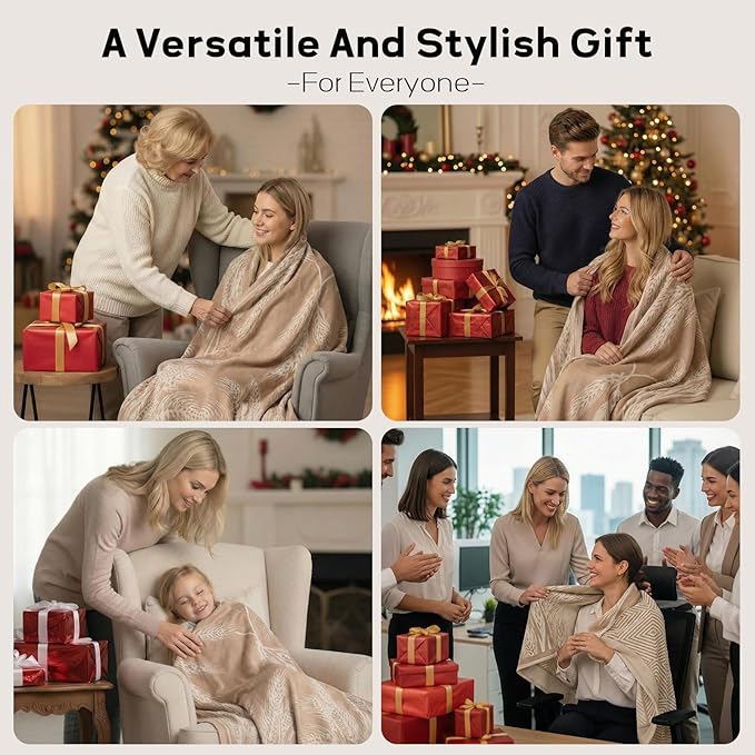Travel Blanket Airplane - Ultra Soft &amp Lightweight Knit Design Compact Airplane Blanket53x72 InchStylish Travel Shawl Wraps for FlightsOfficeHome UseTravel Essentials &amp Gifts
