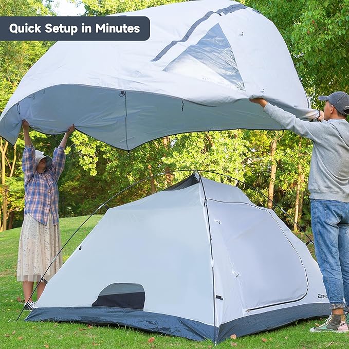 EchoSmile Camping Tent for 2-3 Person Waterproof Dome Tent with Vestibule Ultralight Easy Setup for Outdoor Camping 3 Season