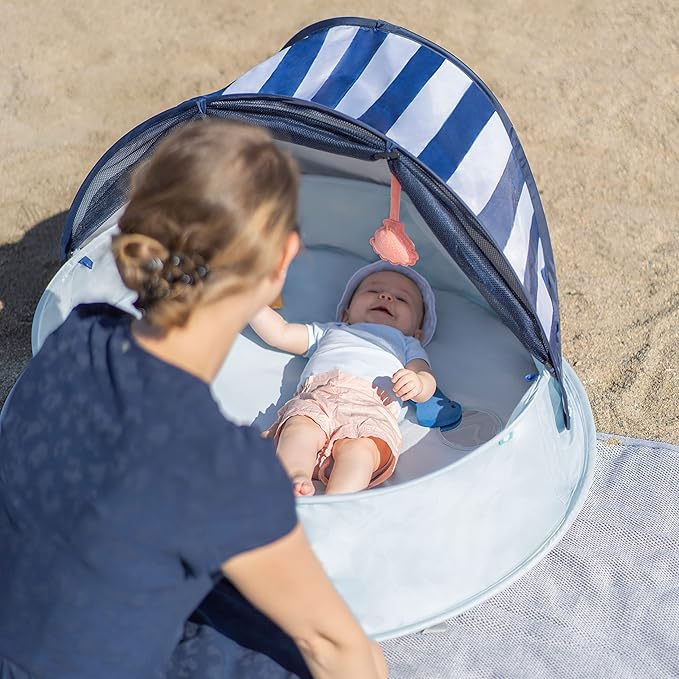 Babymoov Aquani Tent &amp Pool 3 in 1 Pop Up Tent Kiddie Pool and Play Area (Summer 2024 Essential) Marine One Size