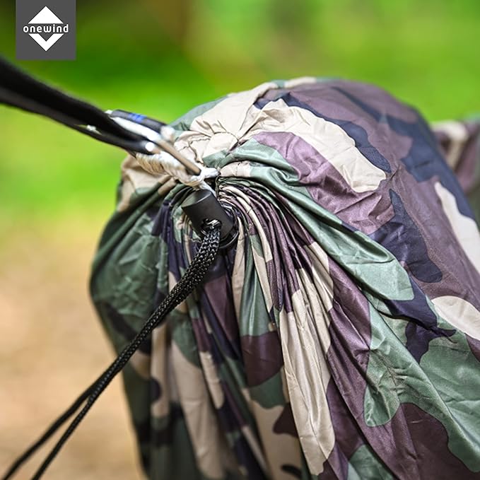 Onewind Premium Hammock Wind Sock Hammock end Wind Block Lightweight and Wind-Resistant Underquilt Protector for Winter and Cold Weather Protection Backpacking Camouflage