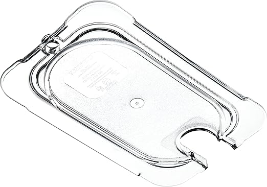 Carlisle FoodService Products 10337U07 StorPlus Ninth Size Polycarbonate Universal Flat Surface Notched Food Pan Lid Clear (Pack of 6)
