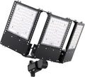 2025 New Upgraded 300W Dusk to Dawn LED Parking Lot Light 45000lm 5000K ETL IP67 Waterproof Adjustable 3-Head Street Lights Outdoor Pole &amp Wall-Mounted Security Flood Lights for Yard