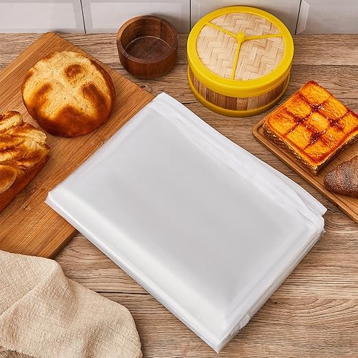 Riakrum 2 Pcs 2 Pcs Bun Pan Rack Cover Bakers Rack Cover 20 Tier Sheet for Home Kitchen Restaurant Bakery 28 L x 23 W x 61 H Clear