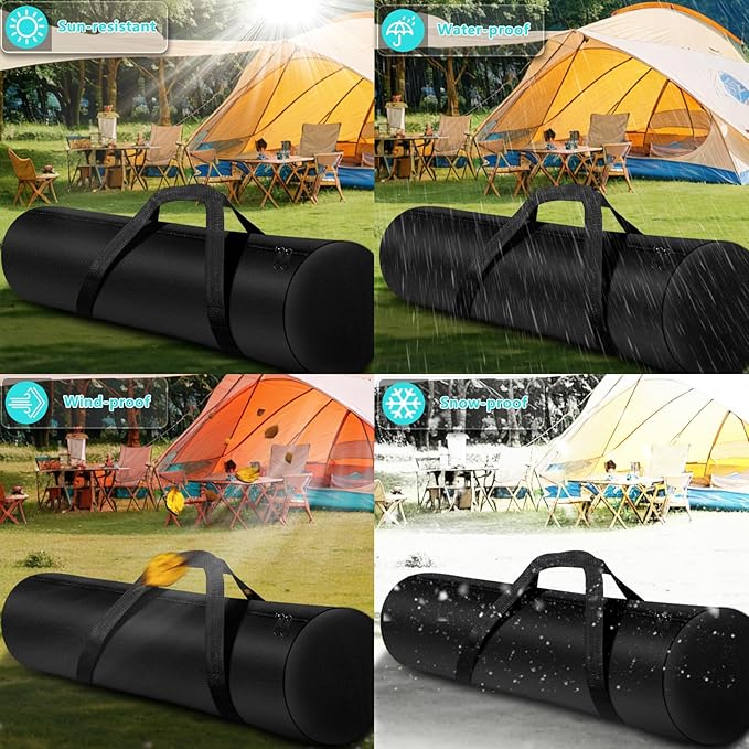 Kovshuiwe 2 Pack Replacement Bag 39.4 Inch for Camping Chair Large Folding Chair Carry Bag Nylon Storage Tent Bag with Handle Strap for Travel Outdoor Camping Sports-39.4x10x10inch（Only Bag）