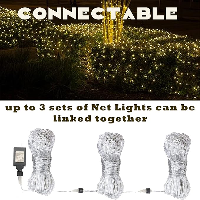 Eueasy LED Lights Outdoor Fairy Lights Chandelier - 360L Gazebo Net Lights with 8 Lighting Modes 12×12 FT Chandelier for PergolasWedding Bush Christmas