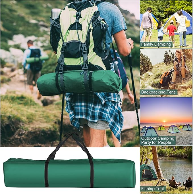 Pop Up Tents for Camping 2-3 Person Camping Tent 60s Automatic Easy Setup Dome Tent Waterproof Family Camping Tents Lightweight Tents for Camping Hiking Backpacking Fishing Hunting