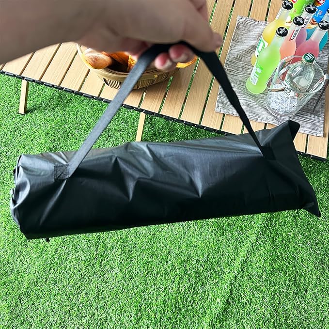 Outdoor Camping BackrestLightweight Foldable ChairPark Leisure backrestBeach Portable Single Lazy ChairAluminum Lazy Comfortable Backrest (Carbon Black)