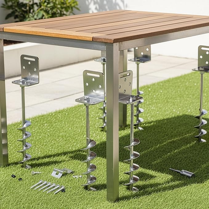 High Strength Permanent Ground Anchors for Easy Install Secure Tent Fixing in Outdoor Garden Tasks Anti Rust Shelter Stakes
