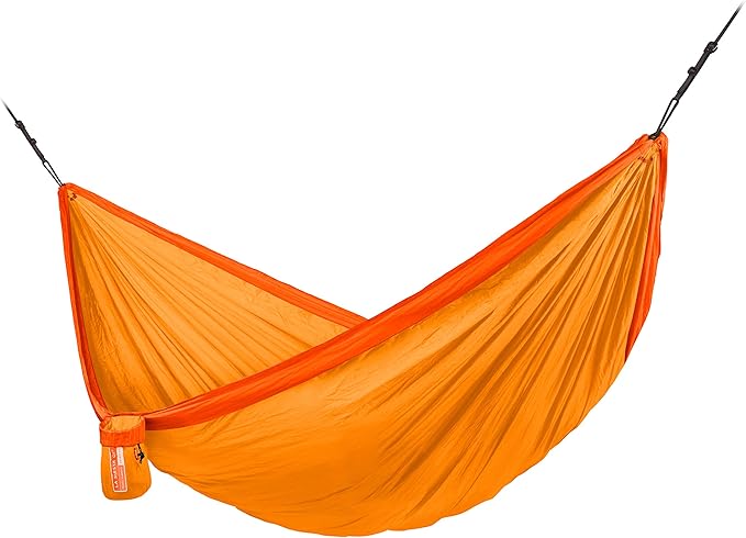 LA SIESTA Colibri 3.0 Outdoor Hammock &amp Tree Straps - Portable Camping Hammock for Hiking Travel and Backpacking - Breathable Nylon Single Person Hammock Sunrise
