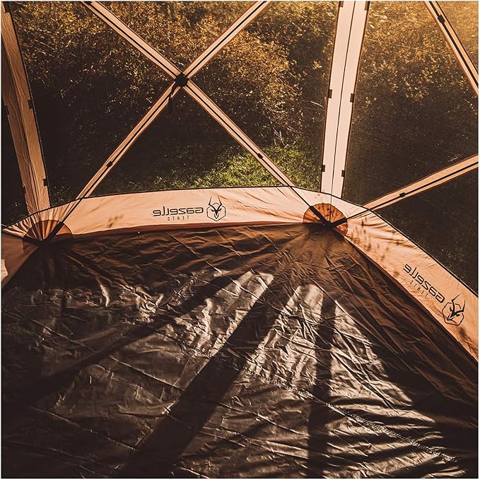 Gazelle Tents™ G5 5-Sided Gazebo Footprint 300D Waterproof Ground Tarp 5 Tack Down Stakes GA107