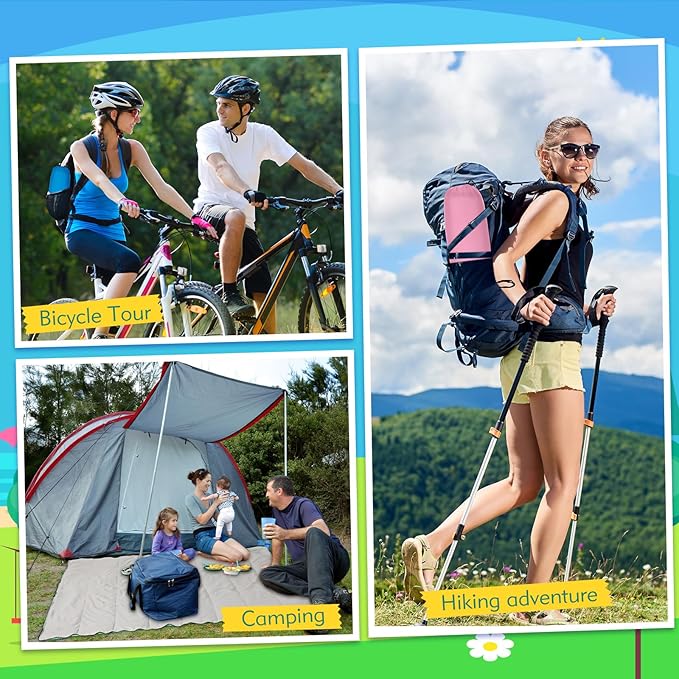 Macarrie 3 Pcs 0 Degree Camping Sleeping Bags Bulk for Adults Kids Warm Weather Youth Sleeping Bags for Boys Girls Ages 8-12 Portable Compact with Compression Sack for Hiking Backpacking Outdoor