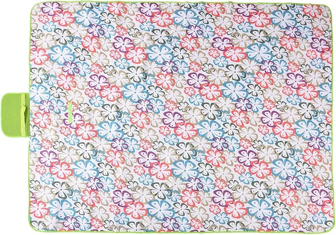 Large Water - Picnic Blanket 145x200cm | Sandproof Oxford Fabric for Camping/Beach/Backyard | Portable Foldable Outdoor Blanket with Carry Bag | Machine Washable