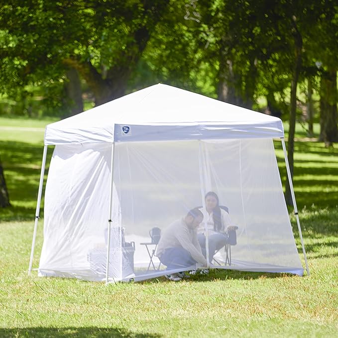Z-Shade 10' Horizon Angled Leg Breathable Mesh Screen Shelter Protectant Attachment for Horizon Canopy Tents Blue (Attachment Only)
