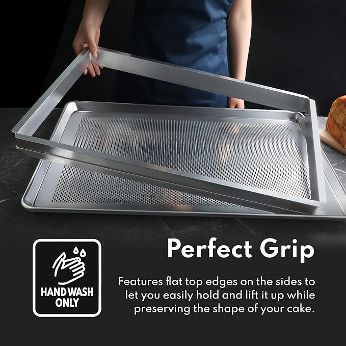 New Star Foodservice 42597 Aluminum Sheet Bun Pan Extender 9 x 13 inch (Quarter Size)