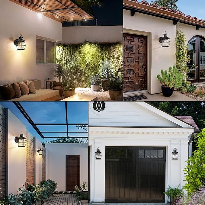 Motion Sensor Outdoor Wall Lights Advanced Dusk to Dawn Exterior Fixtures Wall Sconce Porch Light Wall Mount for Outside PatioEntrywayGarage(Oil Rubbed Bronze)