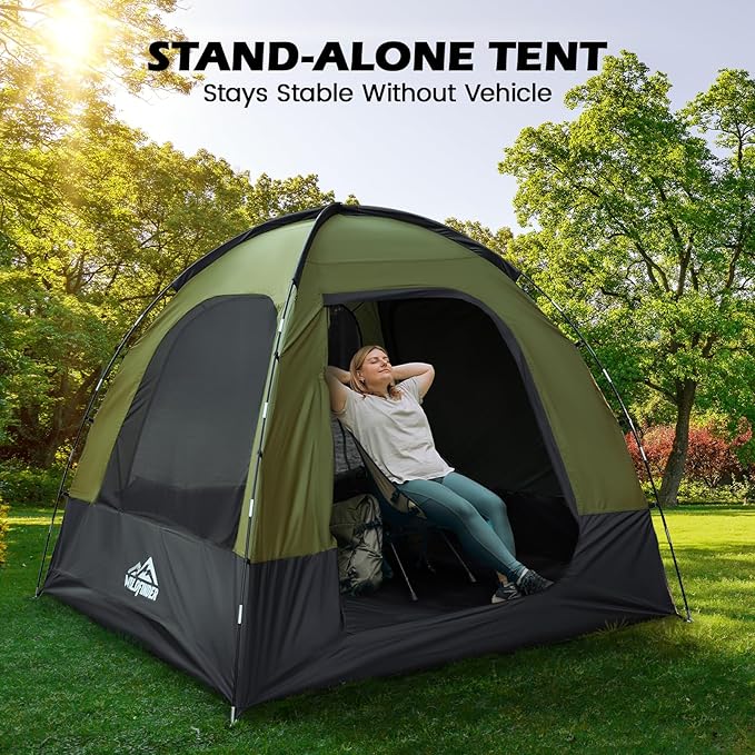 SUV Tent Rectangle Car Tent for Family Waterproof &amp Windproof for Car Camping Large Camping Tents with Storage Bag SUV Van Jeep