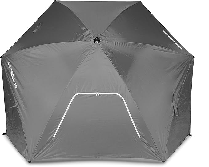 Sport-Brella Ultra SPF 50+ Angled Shade Canopy Umbrella for Optimum Sight Lines at Sports Events