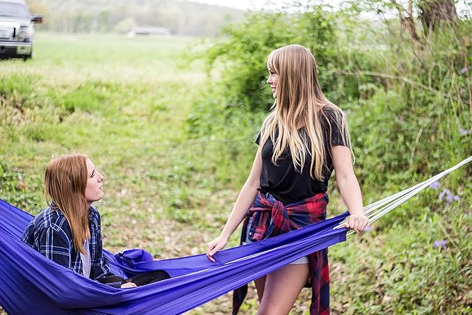 Stansport Malibu Packable Nylon Hammock Royal Blue 85 x 59-Inch
