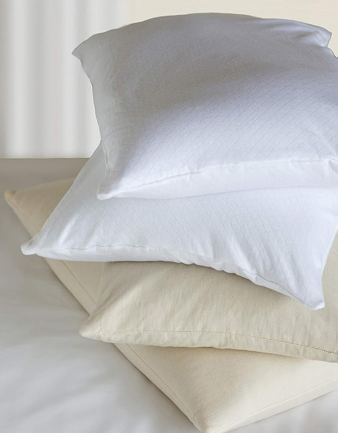 Bucky 100% Buckwheat Filled Pillow Collection Standard 23x16 Natural Twill