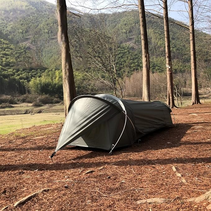 Single Person Tent Ultralight Backpacking Tent Waterproof Hiking Tent for Camping 1 Person Lightweight Camping Tent