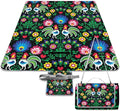 Seamless-polish-folk-art-pattern-with-roosters-vector-6083637 Waterproof Outdoor Picnic Blanket Sandproof Beach Mat for Camping Hiking Grass Travelling