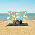 Cute Dog Camping Sun Shelter Beach Tent Portable Beach Sun Shade Outdoor Canopy for Camping Trips Fishing Picnic