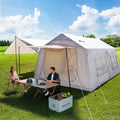 ABORON 2/6/8/10/12 Person Inflatable Camping Tent Easy Setup Blow Up Tent with Hand Pump PU3000mm Waterproof &amp Breathable 4 Season Glamping Tent for Outdoor Camping
