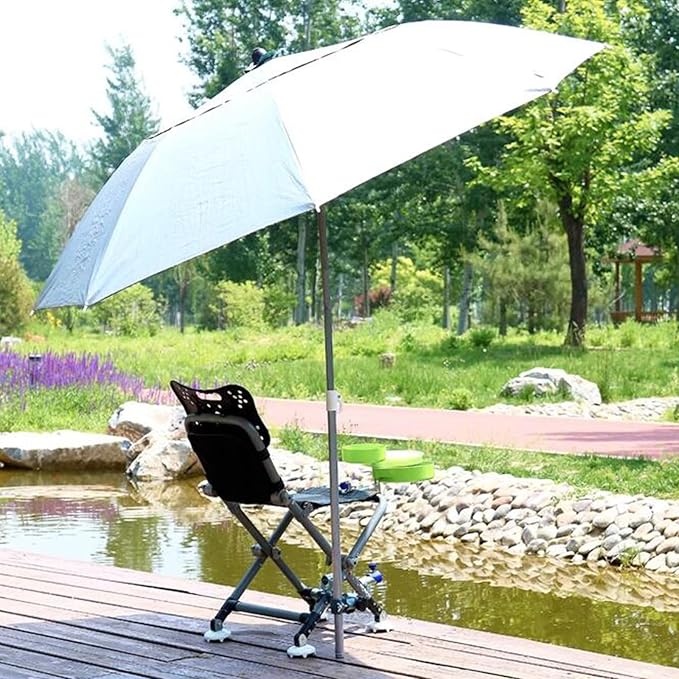Aluminum Folding Fishing Chair with Adjustable Backrest Legs Heavy Duty Professional Outdoor Fishing Chair with Backpack Portable Lightweight Leisure Chair for Uneven Ground