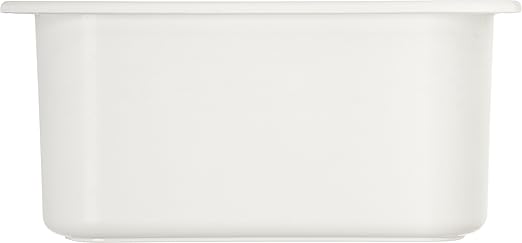 Carlisle FoodService Products CM110202 Coldmaster ABS Third Size Food Pan 4 qt Capacity 12.68 Length x 6.89 Width x 6.01 Height White